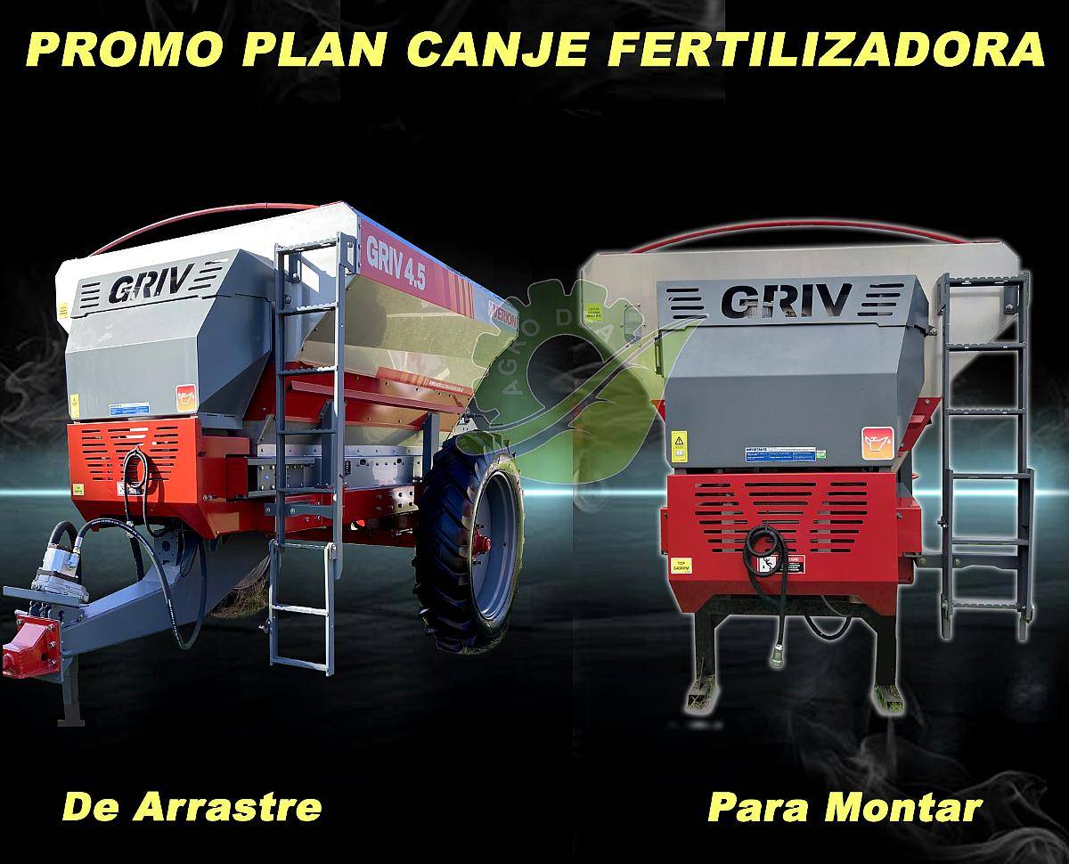 Promo Plan Canje Fertilizadora Griv Verión. Oportunidad