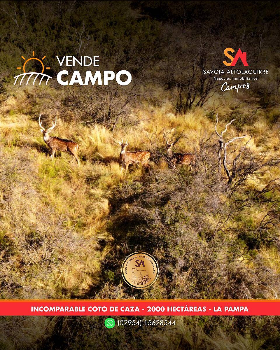 Vende: Espectacular Coto de Caza en la Pampa