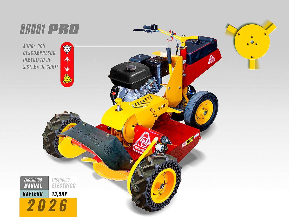 Motodesmalezadora RH001 PRO Motor BYS Arranque Eléctrico