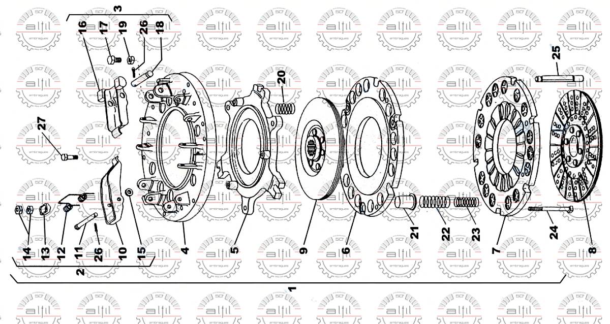 Despicece Embrague John Deere 3420 - 4420 - 2420
