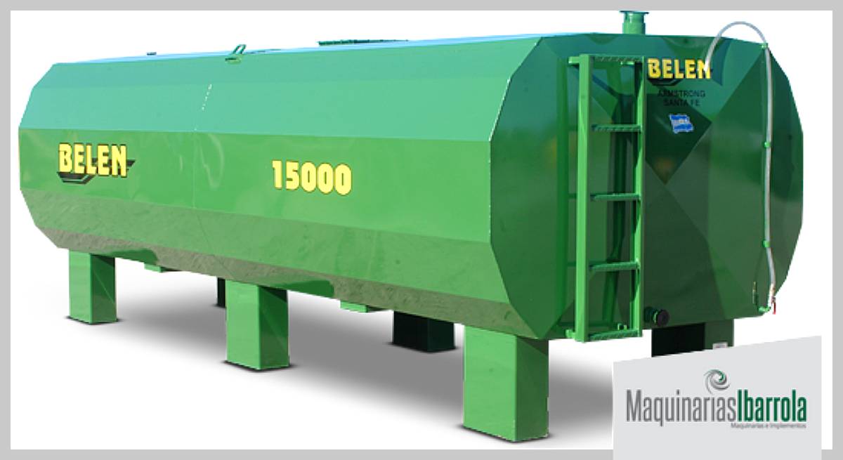 Tanque de Chapa Fijo Aereo con Patas - 15000 Litros.