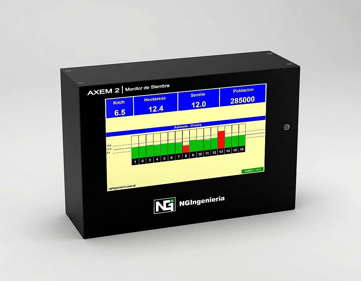 Monitor de Siembra Axem 2 — Táctil Color 7, Hasta 64 Surcos