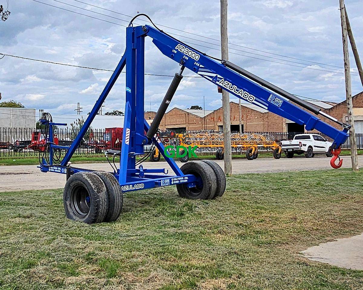 Grua Giratoria AZ 3000 Azulado. Contado.
