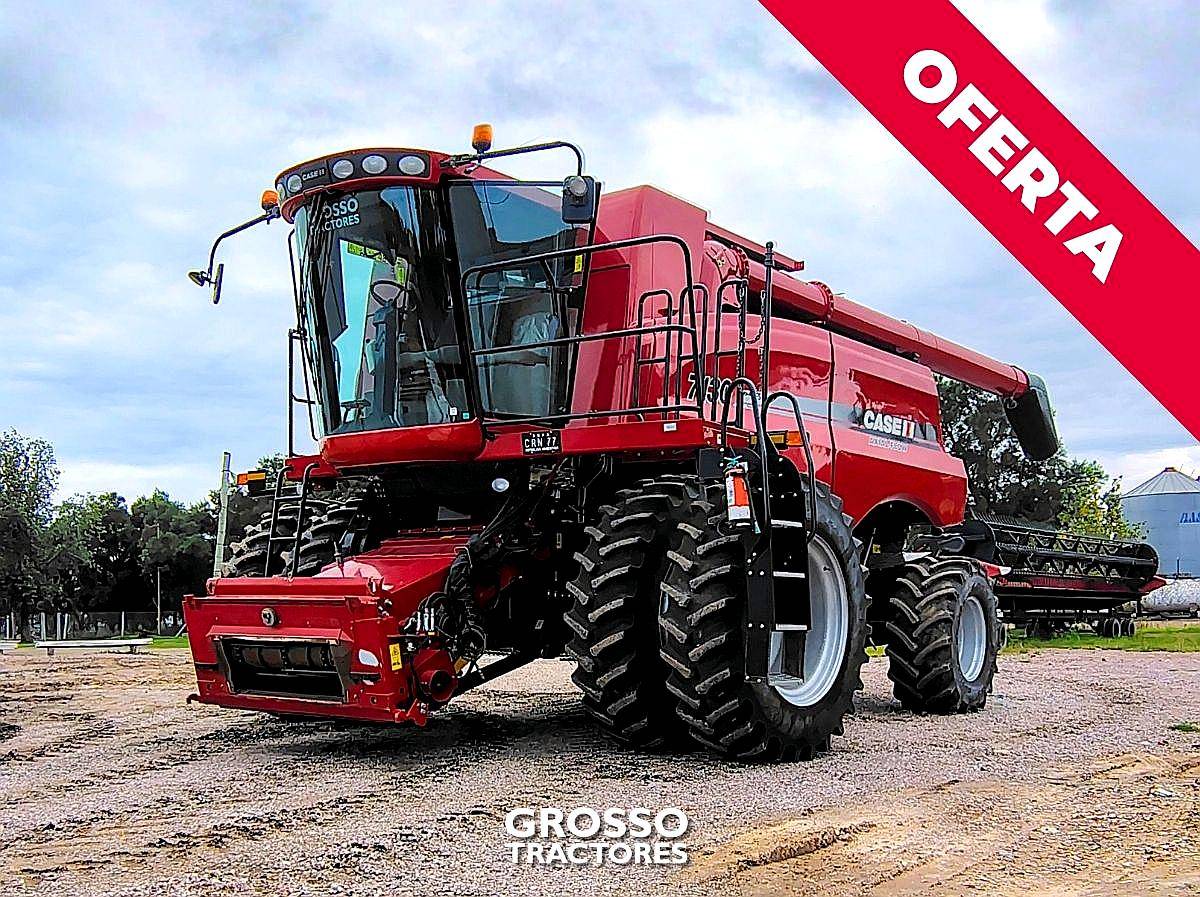 Cosechadora Case 7130, Draper 35 Pies, 1.400 Horas, 2016