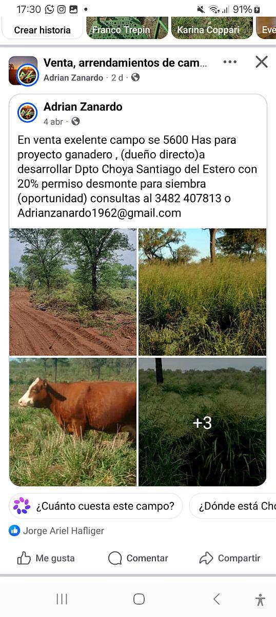 1.100 Has Mixto Apto Riego Producción Agroganaderas 750 X Ha