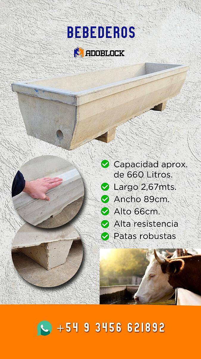 Bebedero de Hormigon Reforzado
