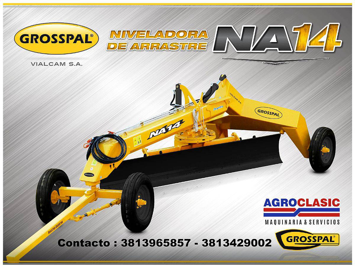 Niveladora de Arrastre Grosspal NA 14