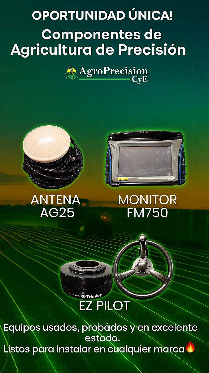 Piloto EZ Pilot con Antena AG 25 y Monitor FM 750 -trimble