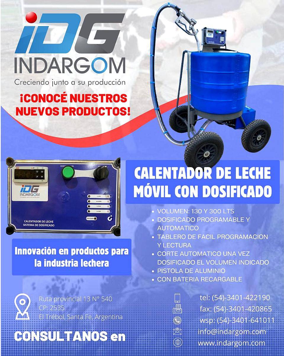 Calentador Pasteurizador de Leche para Terneros