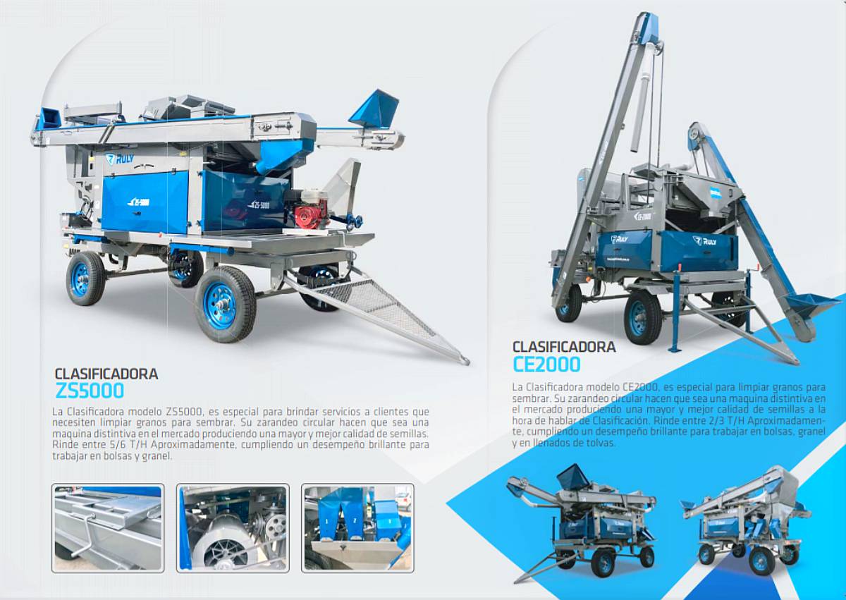 Clasificadora Cereal Ruly 2 a 20 Toneladas