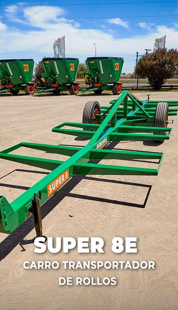 Transportador de 8 Rollos Agromec (t8r Super 8 E)