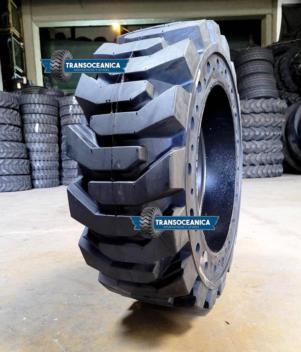 Cubierta + Llanta 10-16.5 Maciza Solida Minipala Minicargado