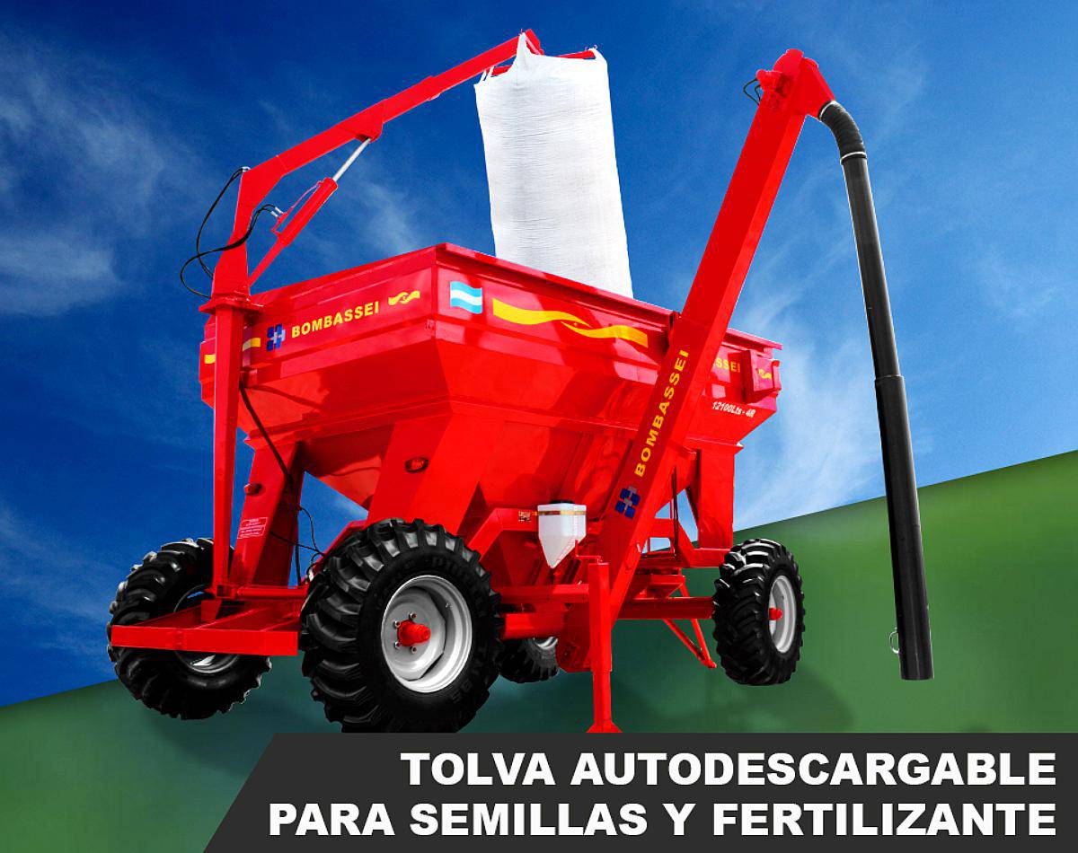 Tolva Autodescargable para Semillas y Fertilizante Bombassei