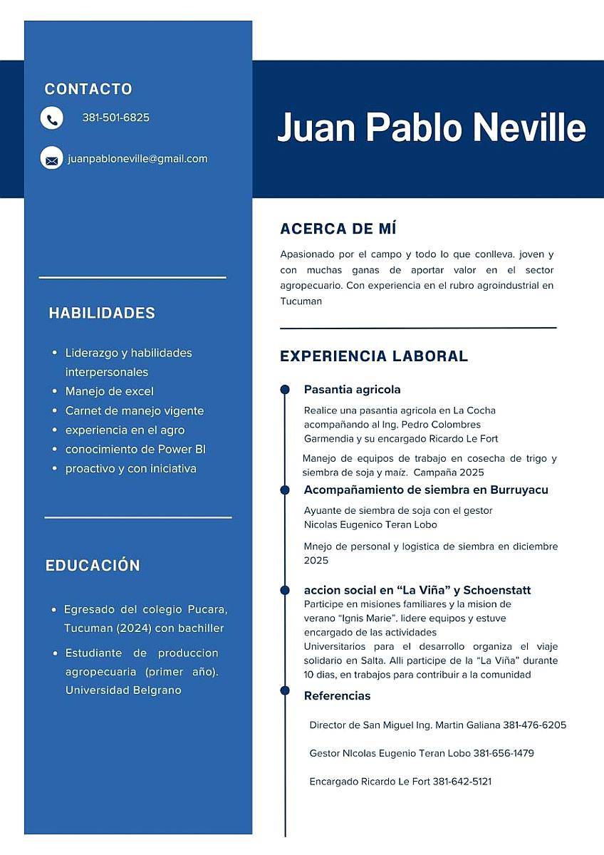 Encargado de Campo Administrador Rural