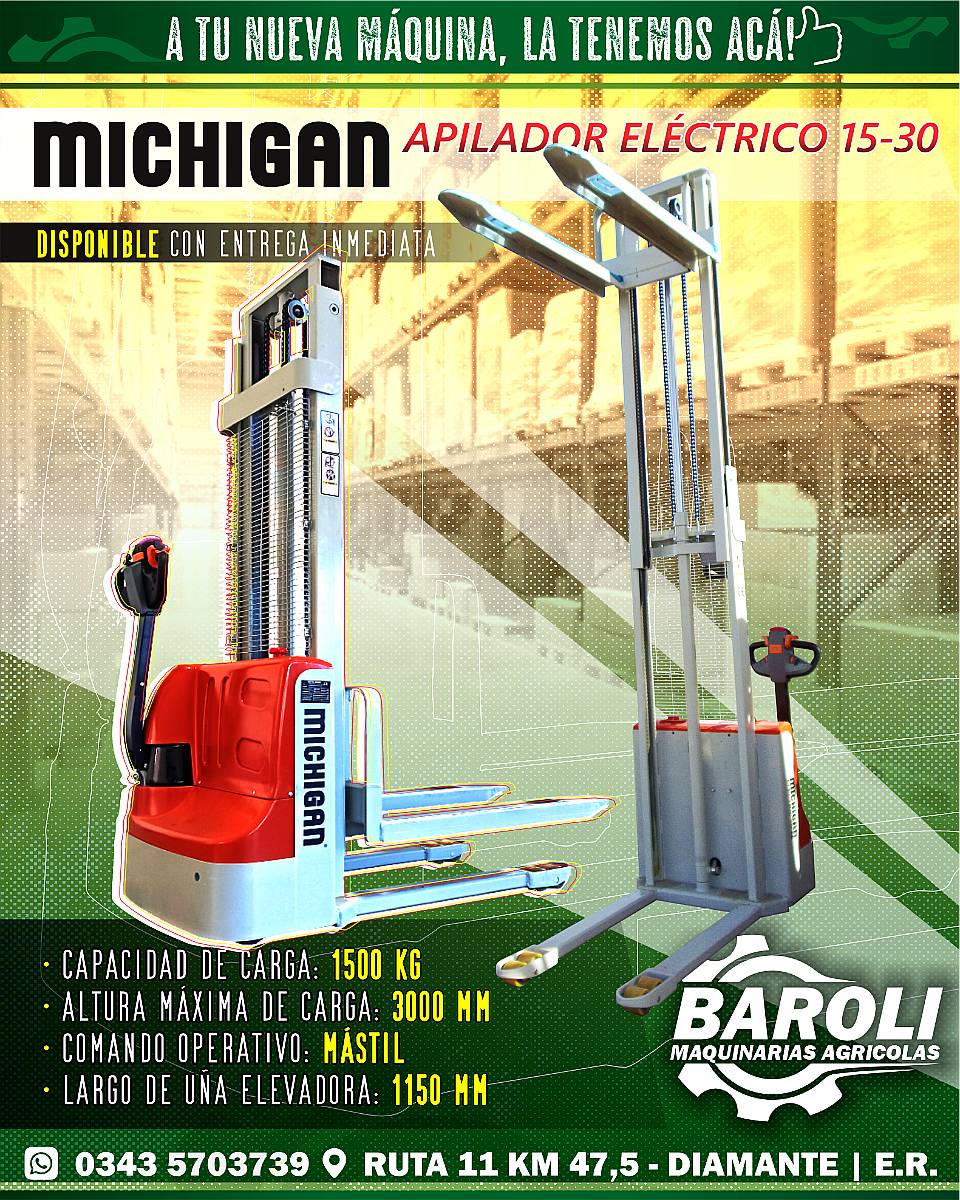 Apilador Eléctrico Michigan 15-30