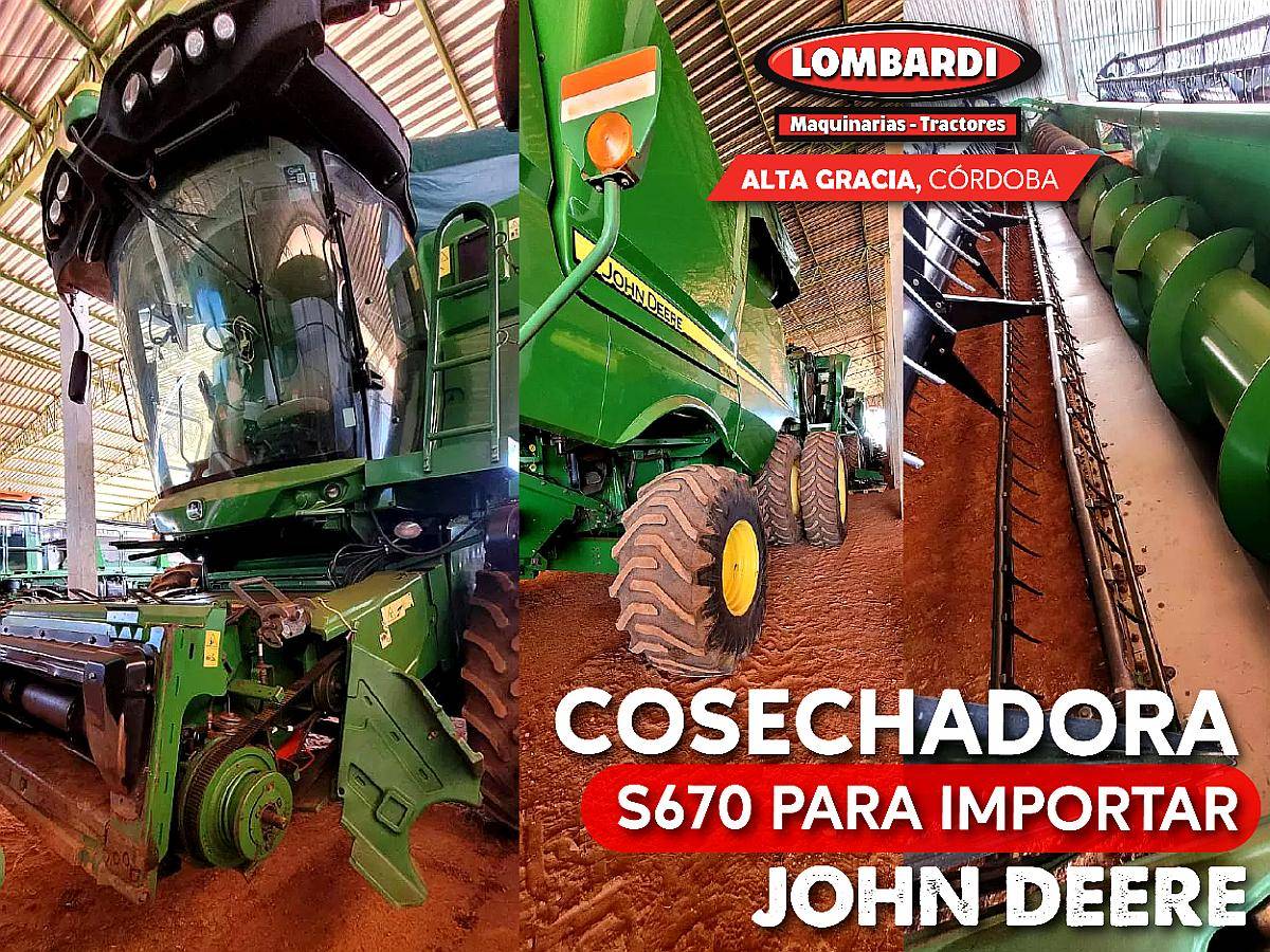 John Deere S670 para Importar de Brasil + Impuestos