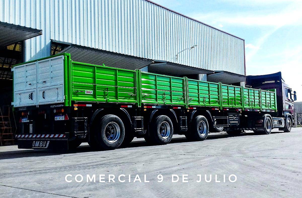 Semirremolque Camión Barandas Volcables 1+1+1 Pbtc 55.5t