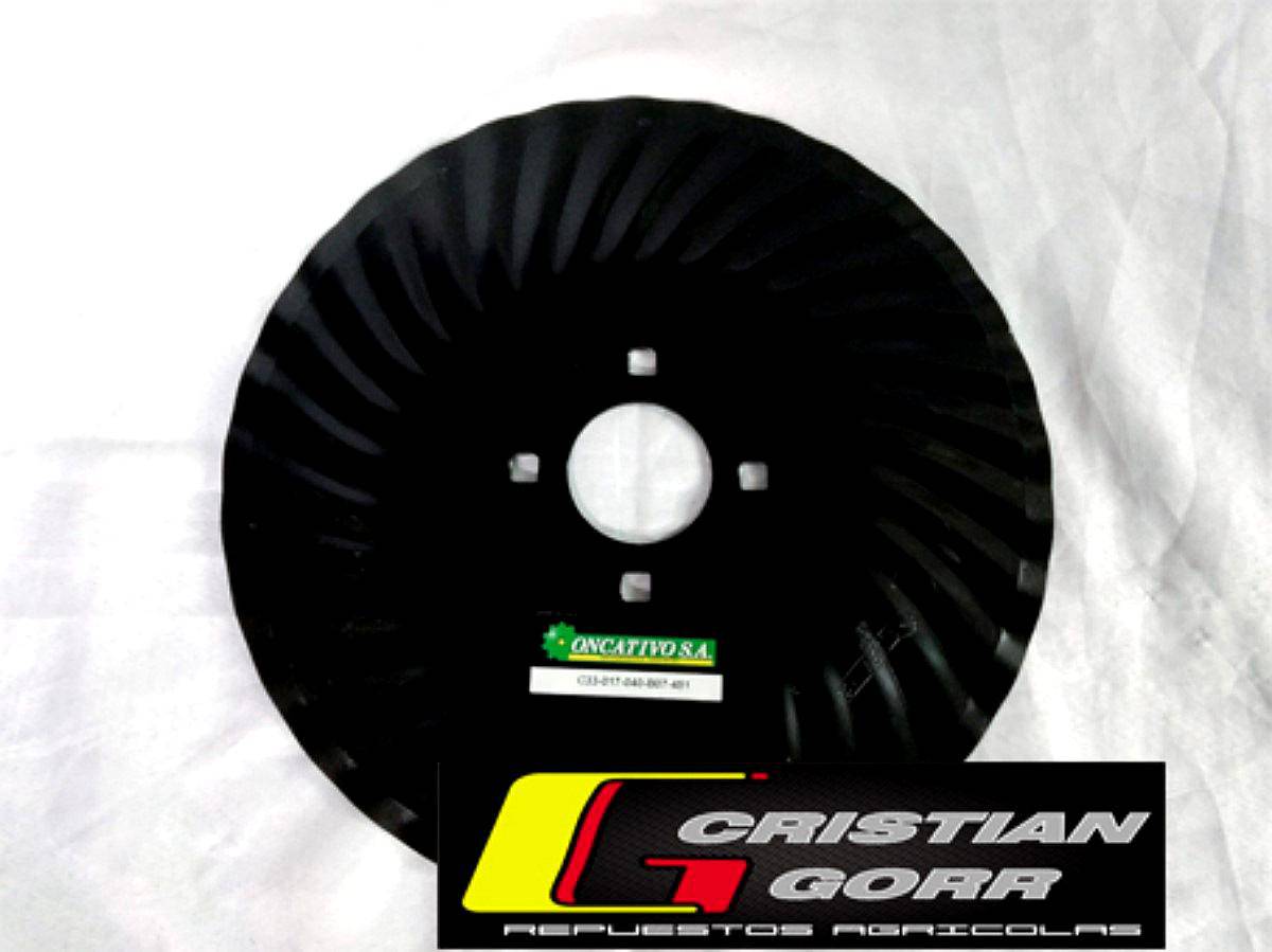 Cuchilla Turbo 33 Ondas de 18 Pulgadas / Sembradoras