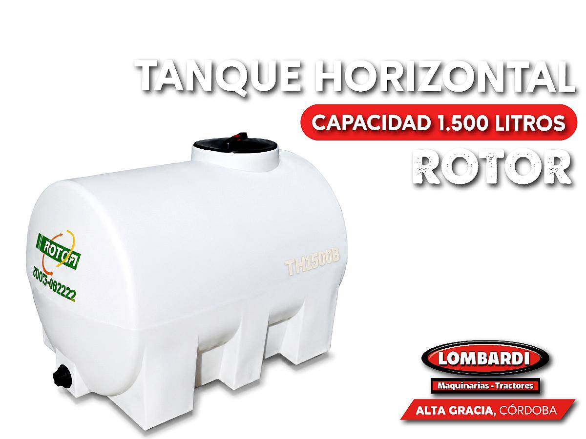 Tanque Horizontal 1.500 Lts. Rotor Acepto Canje Usados