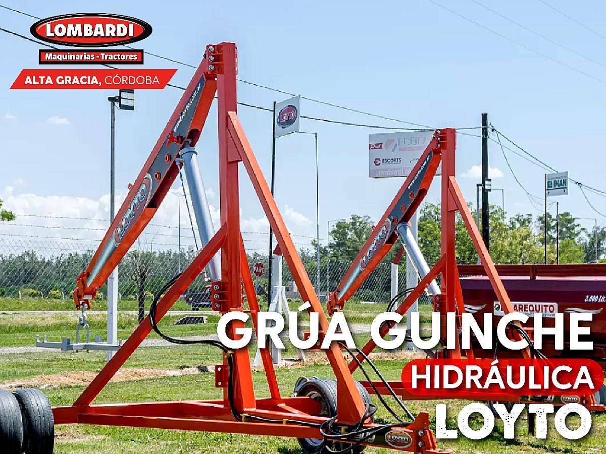 Grúa Guinche Hidráulica Loyto - Disponible