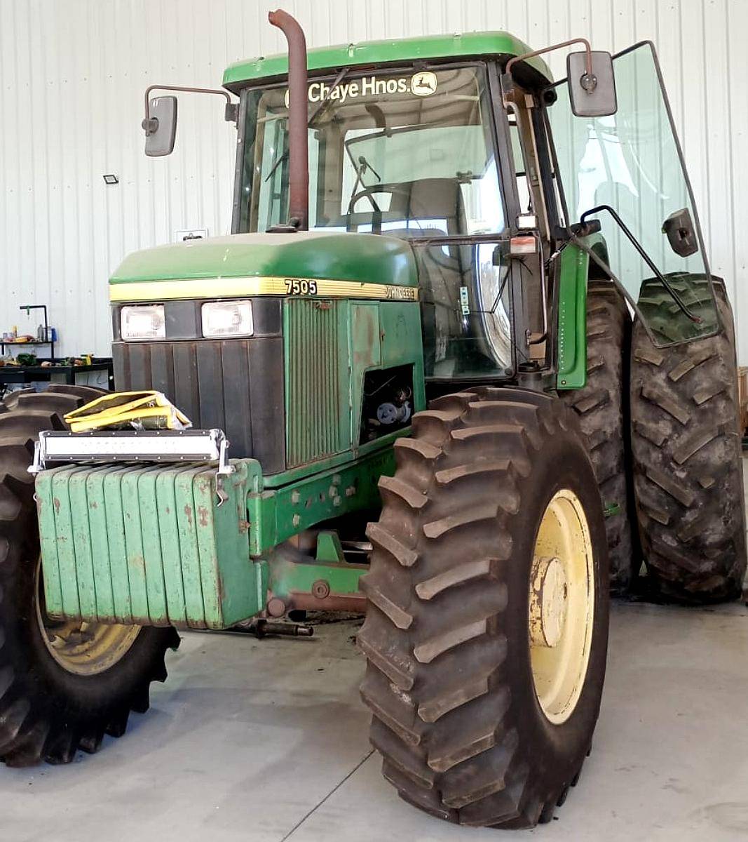 Tractor John Deere 7505 Usado
