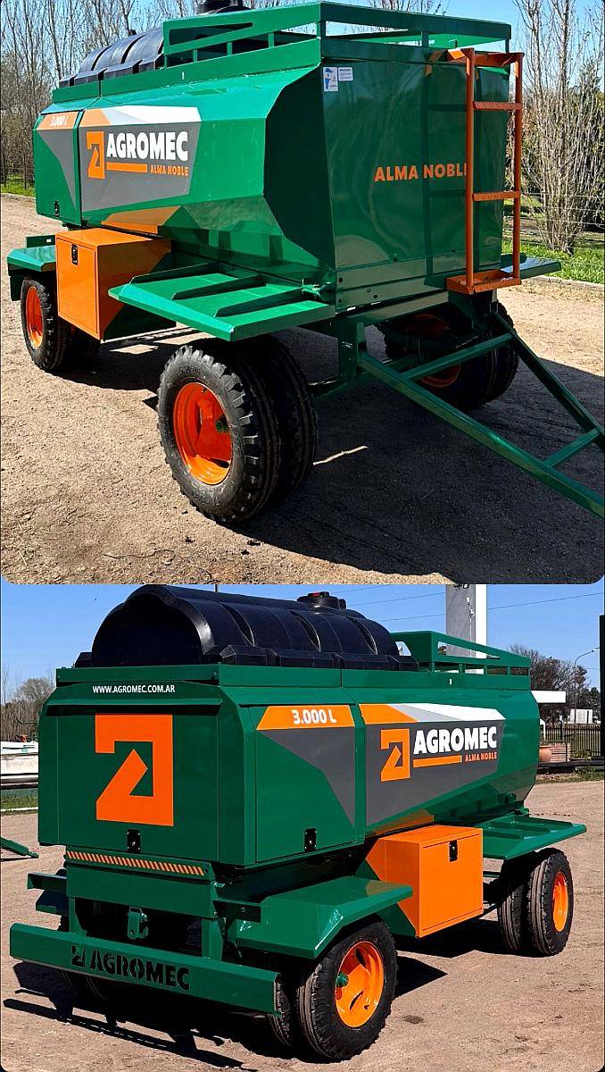 Acoplado Rural Tanque 3000 Litros Combinado Agromec