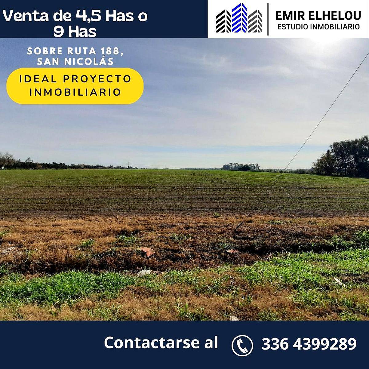 Excelente Campo de 4,5ha Sobre Ruta 188 (múltiples Proyecto)