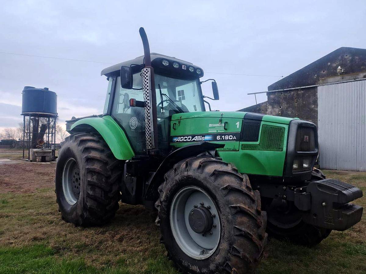 Tractor Agco Allis 6.190, 190 HP, año 2014, Cabina Original