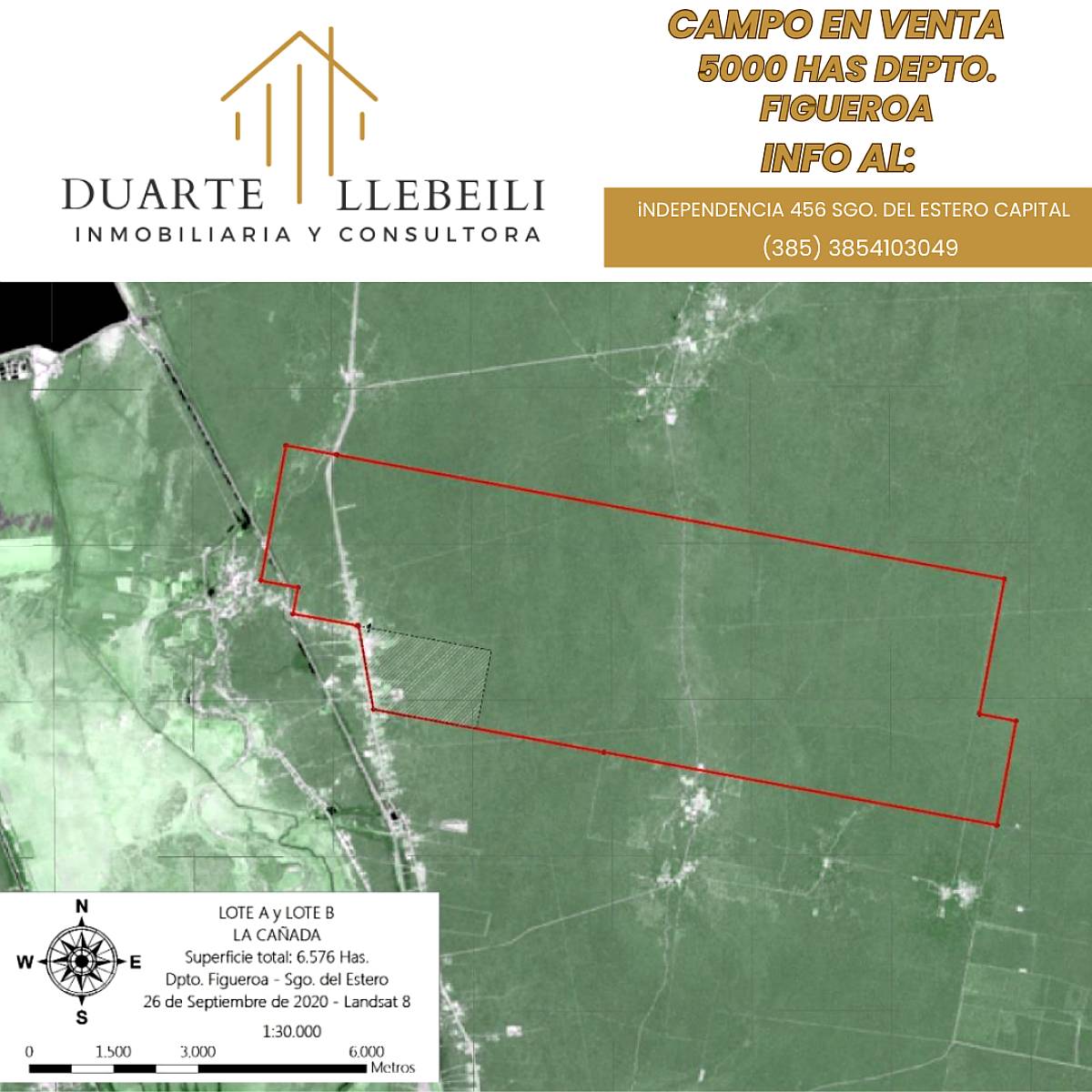 Campo – 5.119 Ha – Figueroa, Santiago del Estero 250 USD