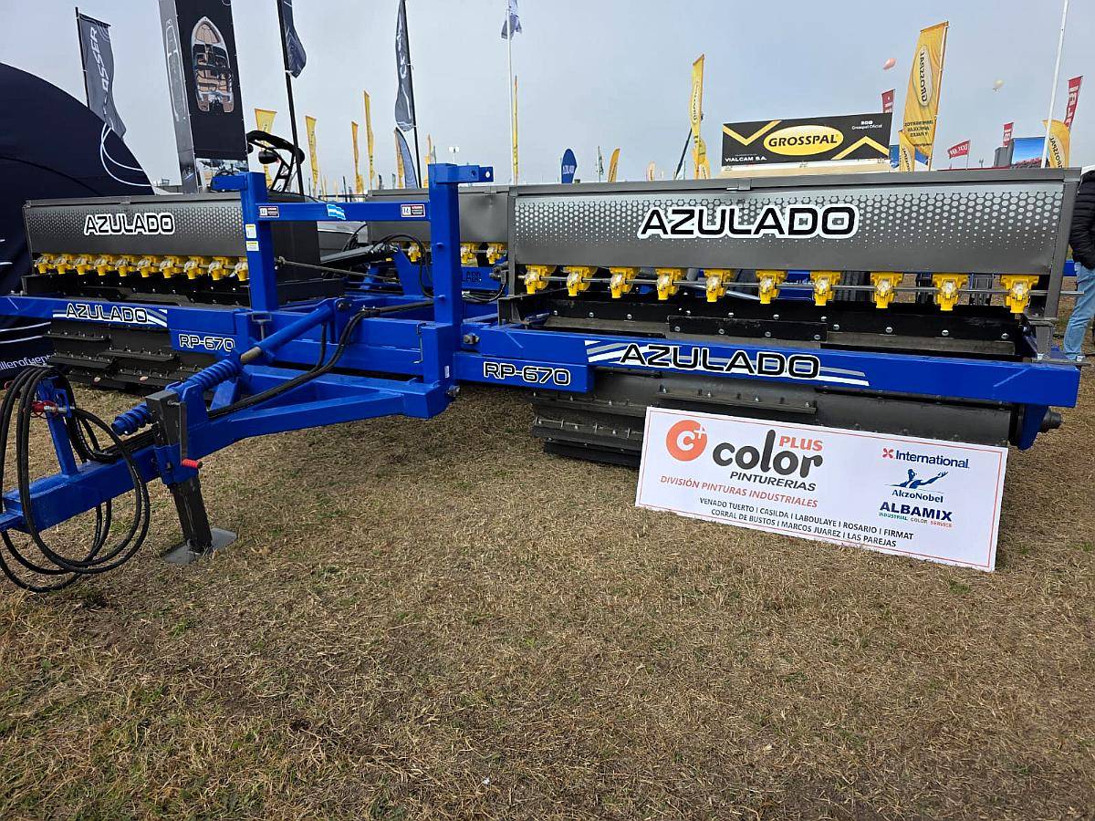 Rolo Triturador Azulado de 6,80 Mts