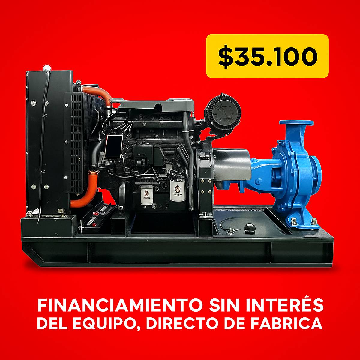 Bomba de Agua 100hp (iveco) Diesel - Braiva Mt630d100hp
