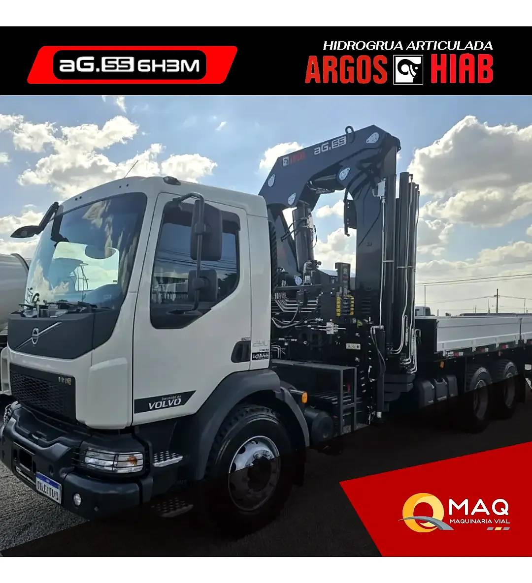 Hidrogrua Argos Hiab AG 55 -27.500 Kg a PIE - Valor Anticipo