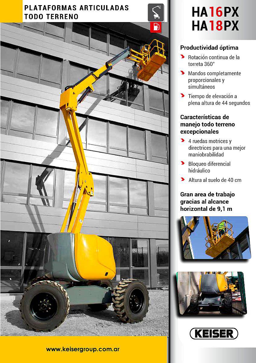 Brazo Articulado 16m Haulotte Diesel Ha16px JLG