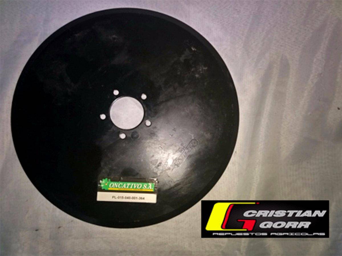 Disco Plano 15 Pulgadas, 5 Agujeros / Sembradoras
