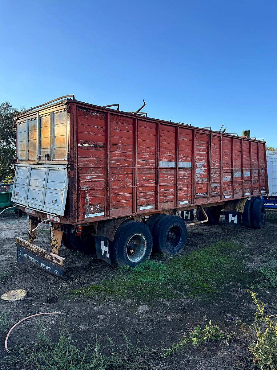 Acoplado Camion 2 Ejes Cerealero Rojo