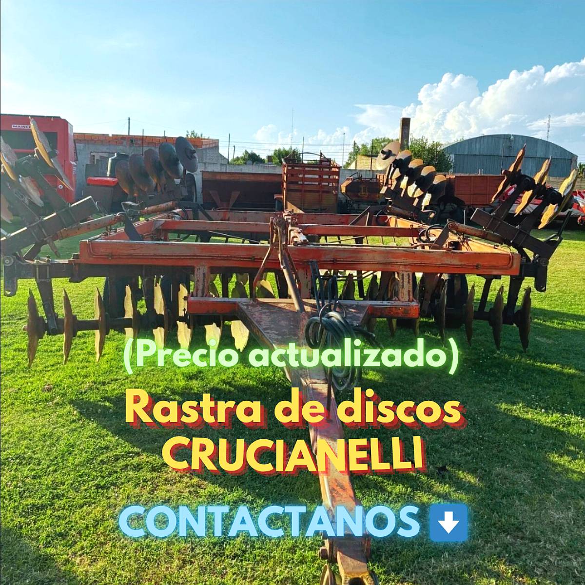 Rastra de Discos Desencontrados Crucianelli de 52 Discos