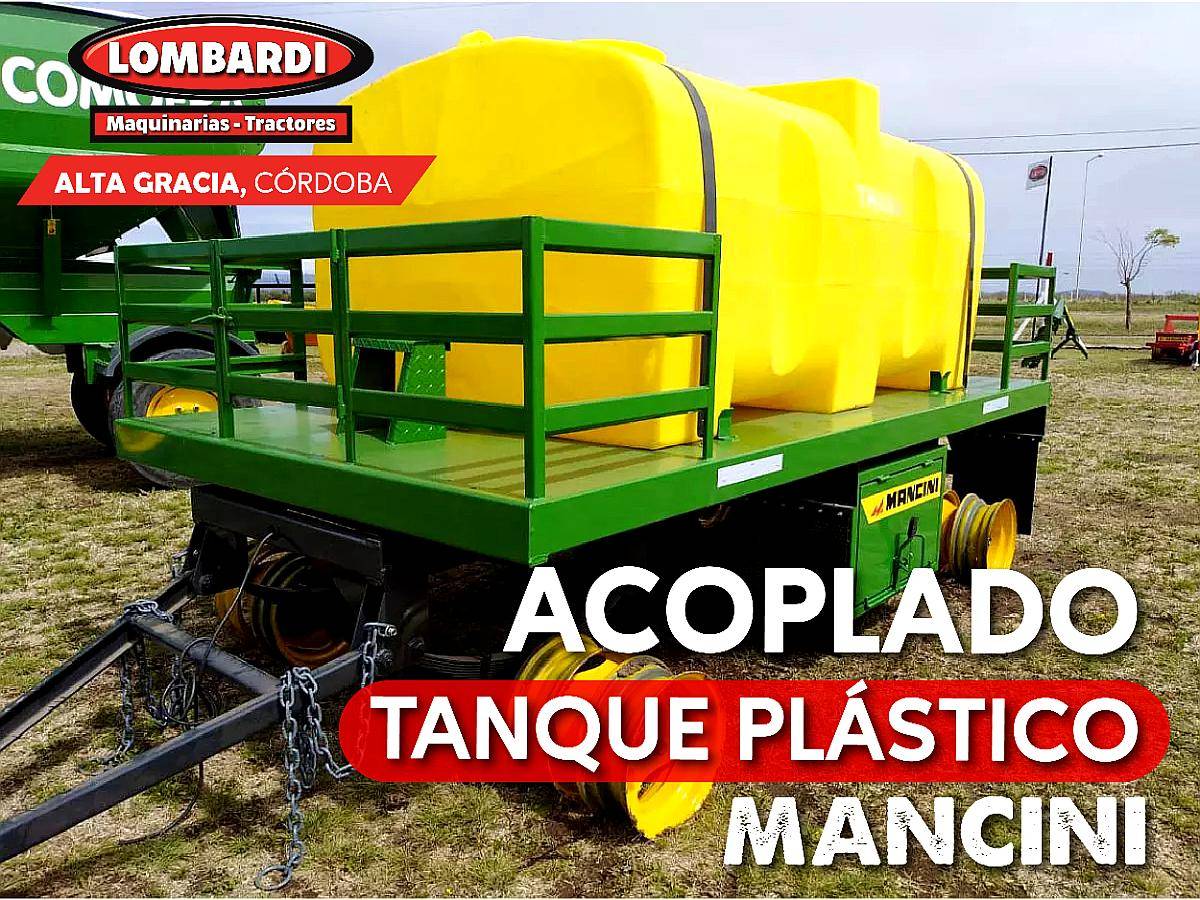 Acoplado Tanque Plástico 4500lts Mancini
