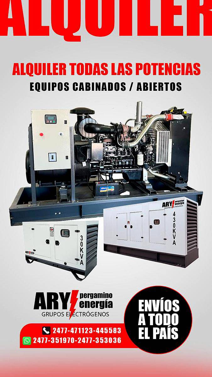 Alquiler de Grupos Electrogenos Todas las Potencias