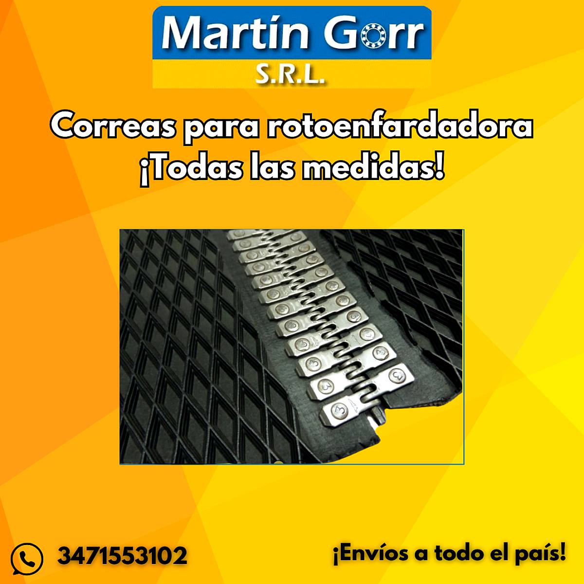 Correas para Rotoenfardadoras Envíos a Todo el País
