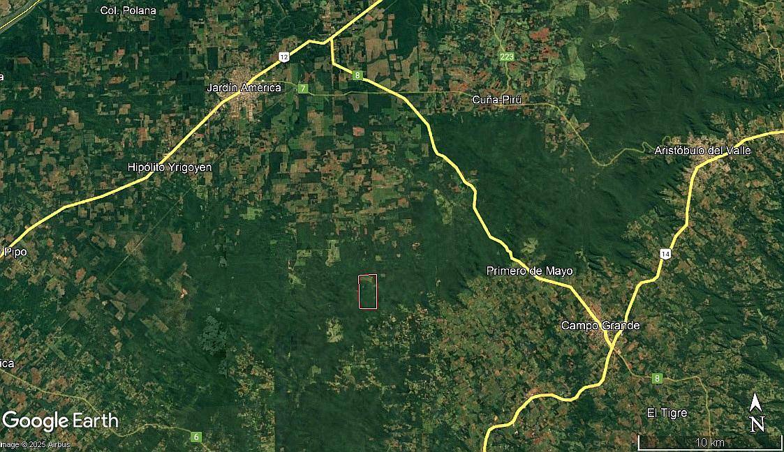 Campo de 300 Ha en Jardín América, Misiones