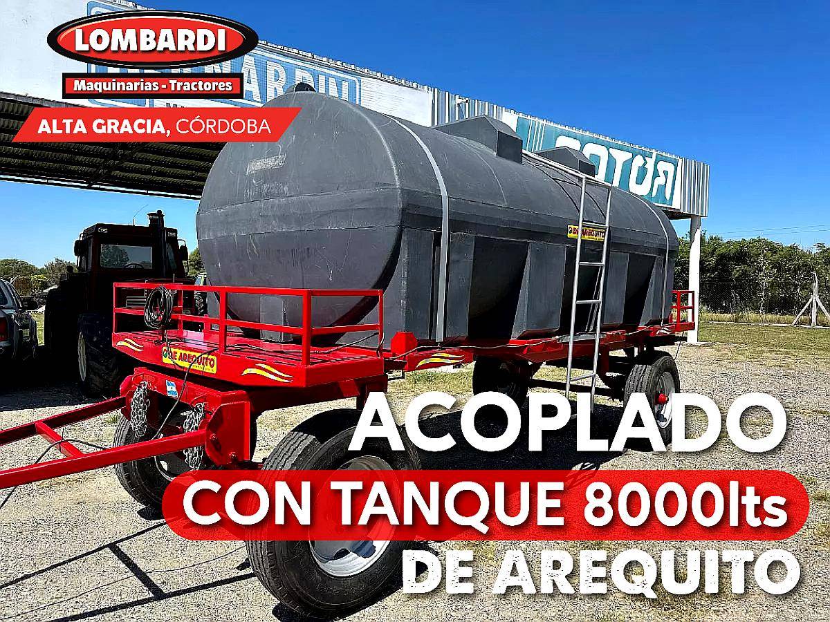 Acoplado con Tanque Plástico - 8.000lts - de Arequito