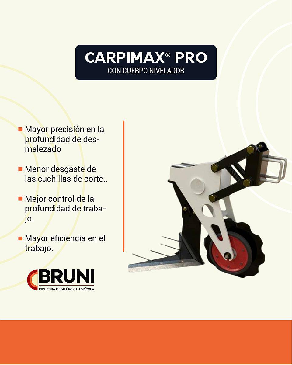 Carpimax PRO Paralelogramo Rueda Niveladora con Disco Cortad