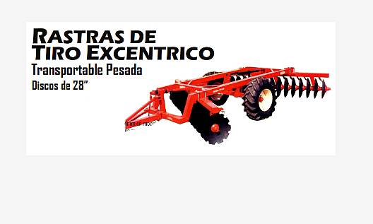 Rastra Excentrica Dolzani Transportable Pesadas Discos de 28