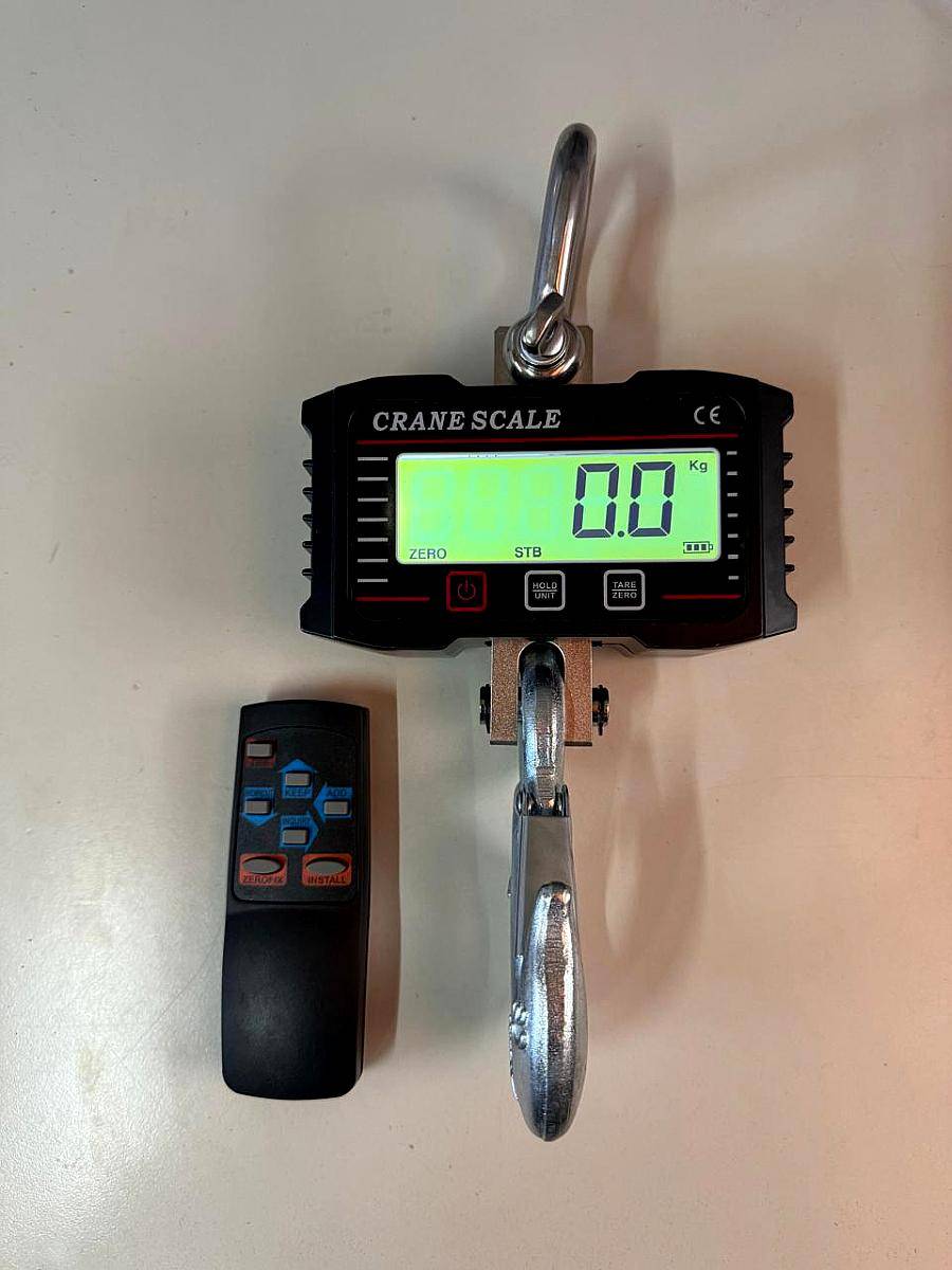 Balanza de Gancho Digital. Capacidad de 2000kg.