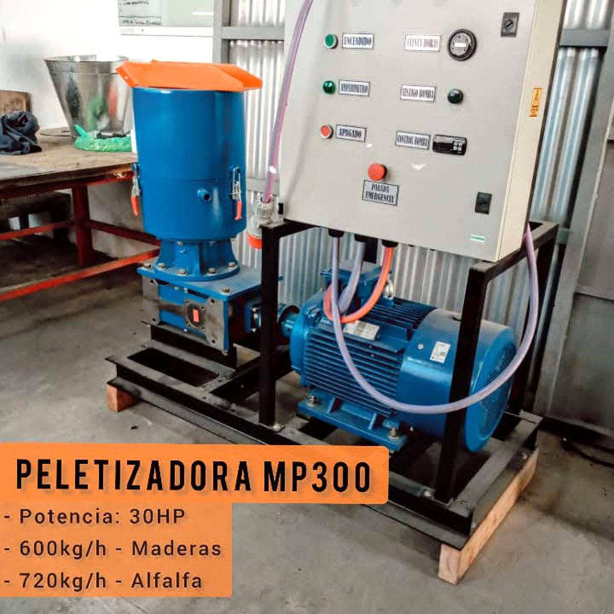Peletizadora Mod MP300 - Pellet Alfalfa, Balanceados, ETC