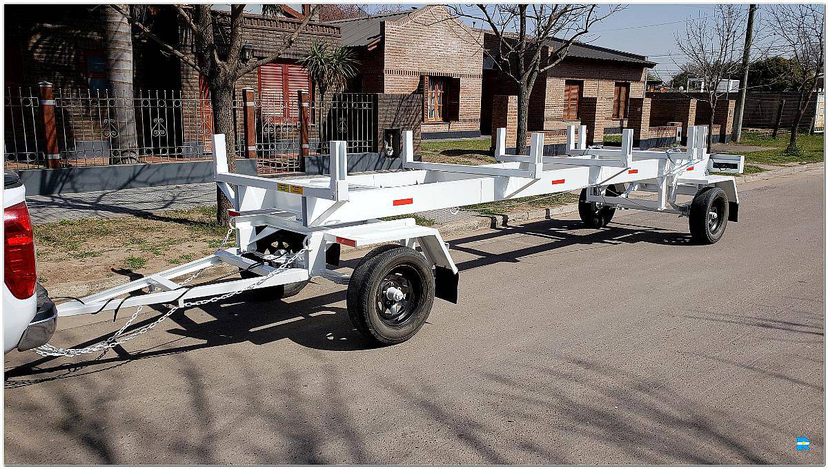 Acoplado Rural Playo Extensible Porta Tubos, Postes, Caños