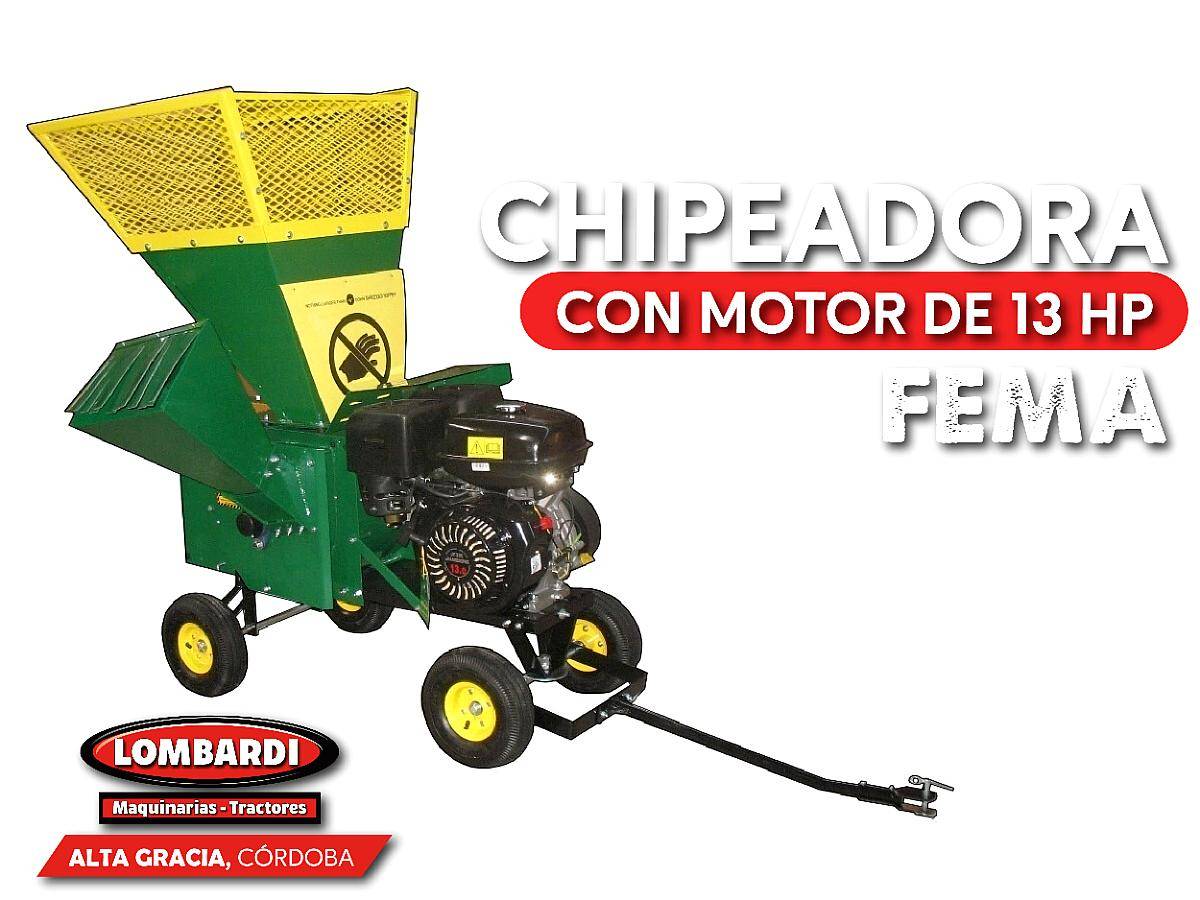 Chipeadora con Motor de 13hp Fema Entrega Inmediata