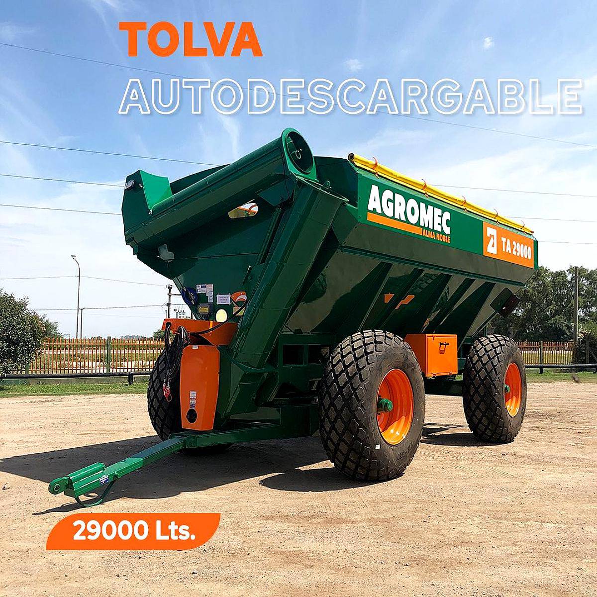 Tolva Agromec Autodescargable de 29 Lts