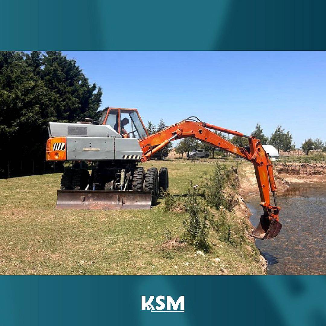 Excavadora Atlas Sobre Neumáticos (id869)