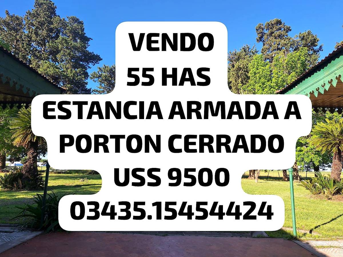 Excelente Estancia Entre Rios